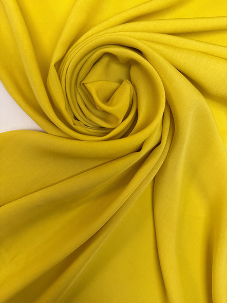 Viscose Plain Yellow-Green Italian Woven Fabric