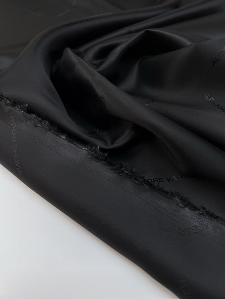 Black Viscose Twill Lining