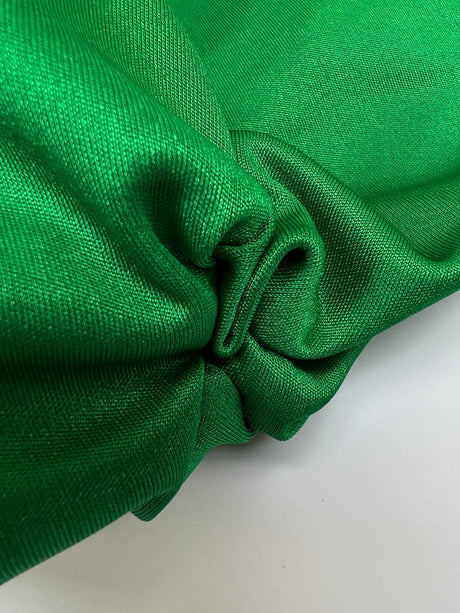 Polyester Elastane Knitted Fabric Green