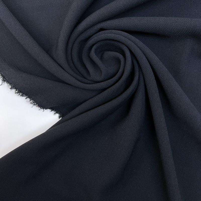 Wool Crepe Fabric Blue