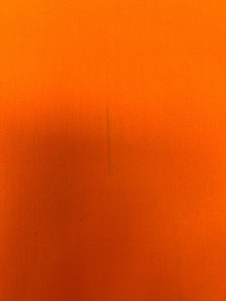 Polyester Cotton Melange Orange Fabric