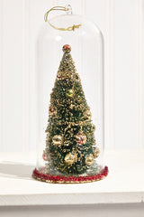 7.5" Deco Tree in Glass Dome Ornament