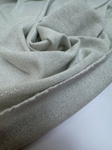 Viscose Lurex Knitted Fabric Silver