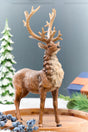 20" Resin Frosted Standing Reindeer