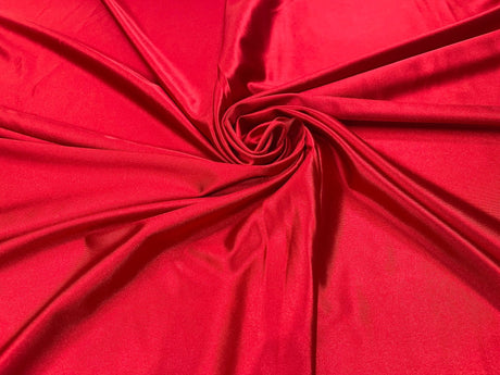 Deluxe Heavy Shiny Polyester Spandex Fabric - 58" Width, Shiny Finish (1 Yard)