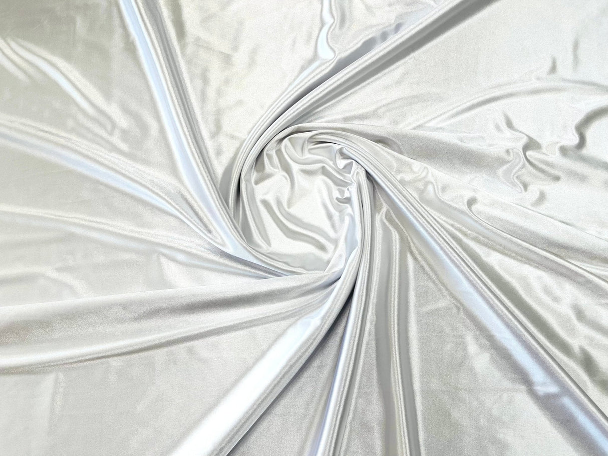 Deluxe Heavy Shiny Polyester Spandex Fabric - 58" Width, Shiny Finish (1 Yard)