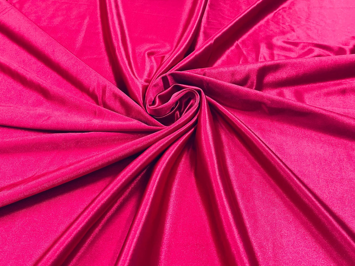 Deluxe Heavy Shiny Polyester Spandex Fabric - 58" Width, Shiny Finish (1 Yard)
