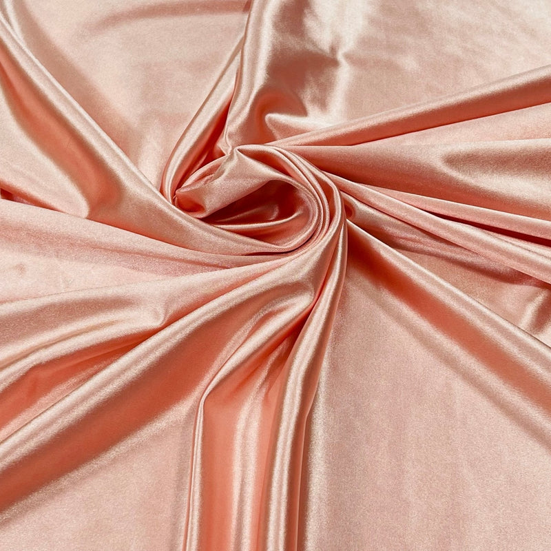 Deluxe Heavy Shiny Polyester Spandex Fabric - 58" Width, Shiny Finish (1 Yard)