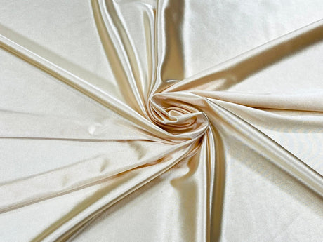 Deluxe Heavy Shiny Polyester Spandex Fabric - 58" Width, Shiny Finish (1 Yard)