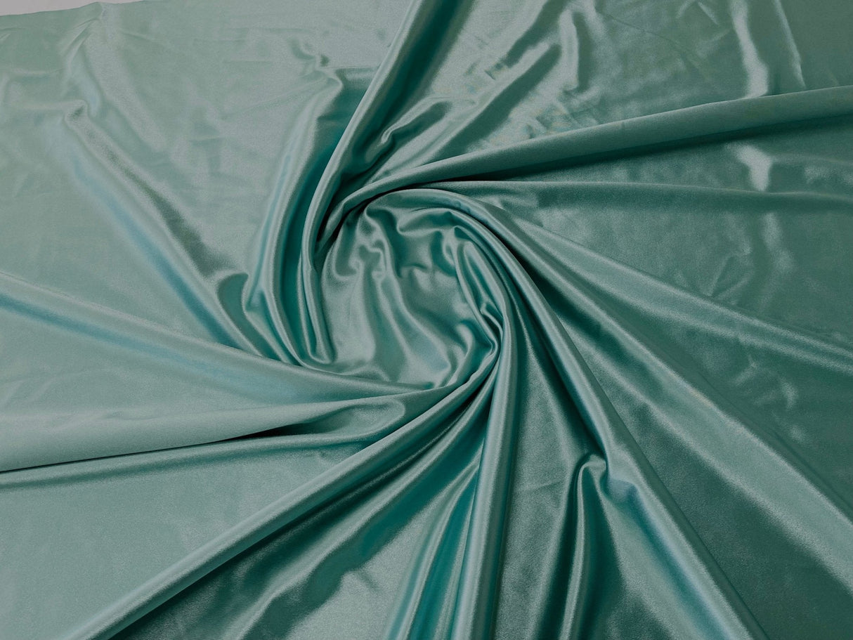 Deluxe Heavy Shiny Polyester Spandex Fabric - 58" Width, Shiny Finish (1 Yard)