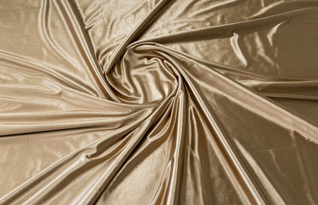 Deluxe Heavy Shiny Polyester Spandex Fabric - 58" Width, Shiny Finish (1 Yard)