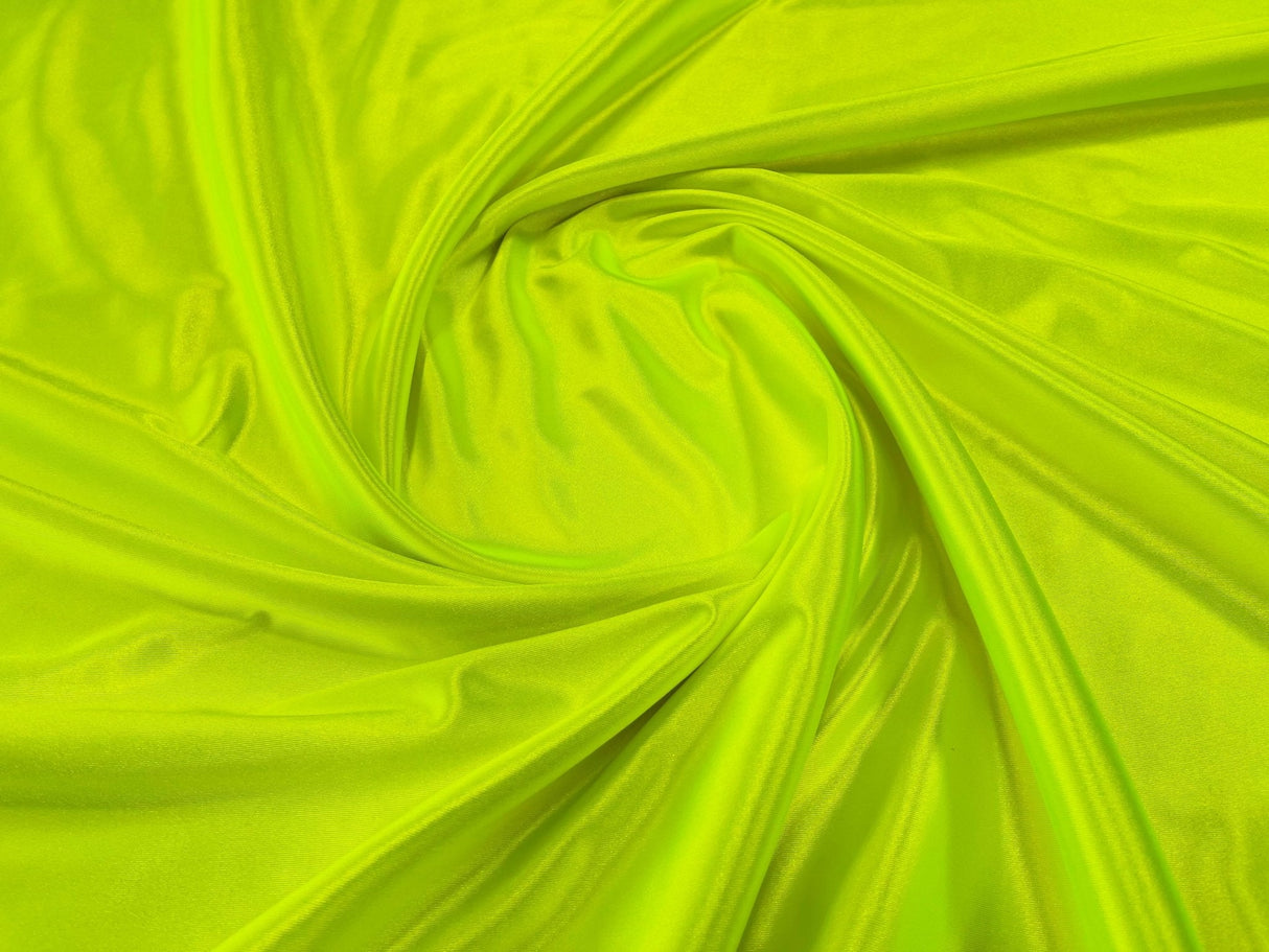 Deluxe Heavy Shiny Polyester Spandex Fabric - 58" Width, Shiny Finish (1 Yard)