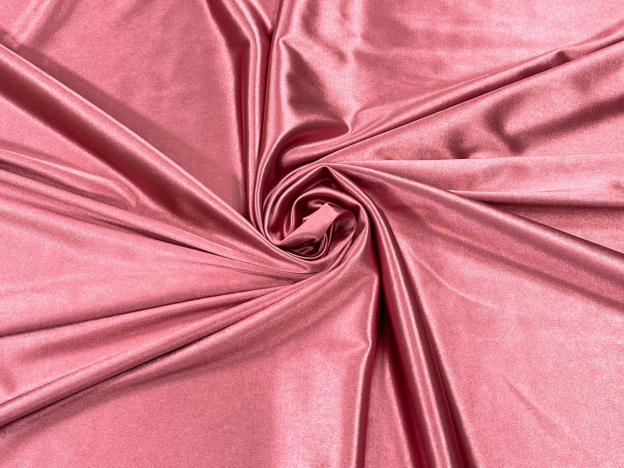 Deluxe Heavy Shiny Polyester Spandex Fabric - 58" Width, Shiny Finish (1 Yard)
