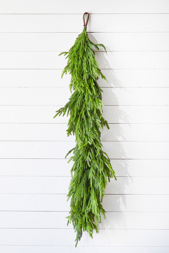 60" x 16" Real Touch Deluxe Norfolk Pine Garland