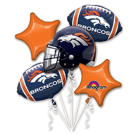 Football Balloon Bouquet Denver Broncos