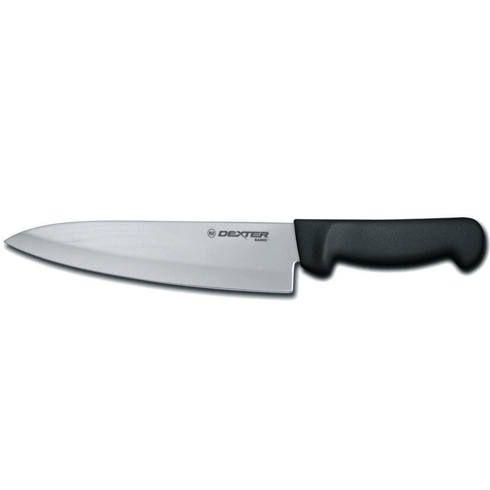 Dexter-Russell Black Chef/Cook's Knife 8" Blade, Poly Handle