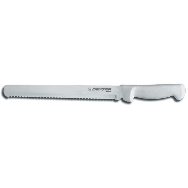 Dexter-Russell White 12" Scalloped Slicer