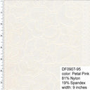 Lace Trim Nylon Spandex Pink