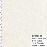 Lace Trim Nylon Spandex Pink
