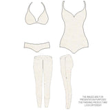 Lace Trim Nylon Spandex Pink