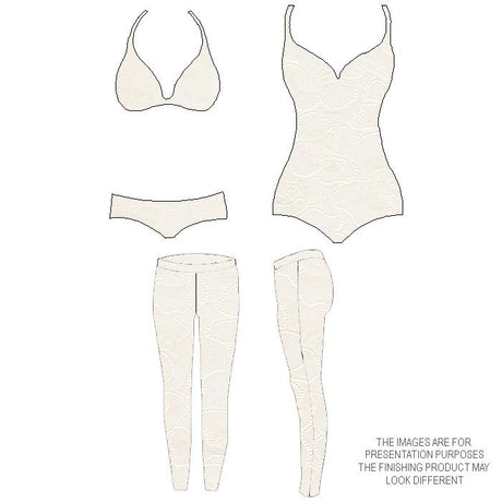 Lace Trim Nylon Spandex Pink