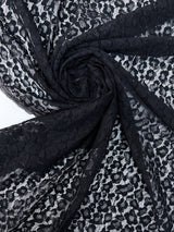 Black Animal Lace