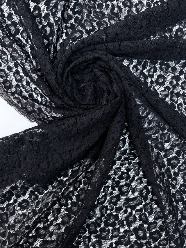 Black Animal Lace