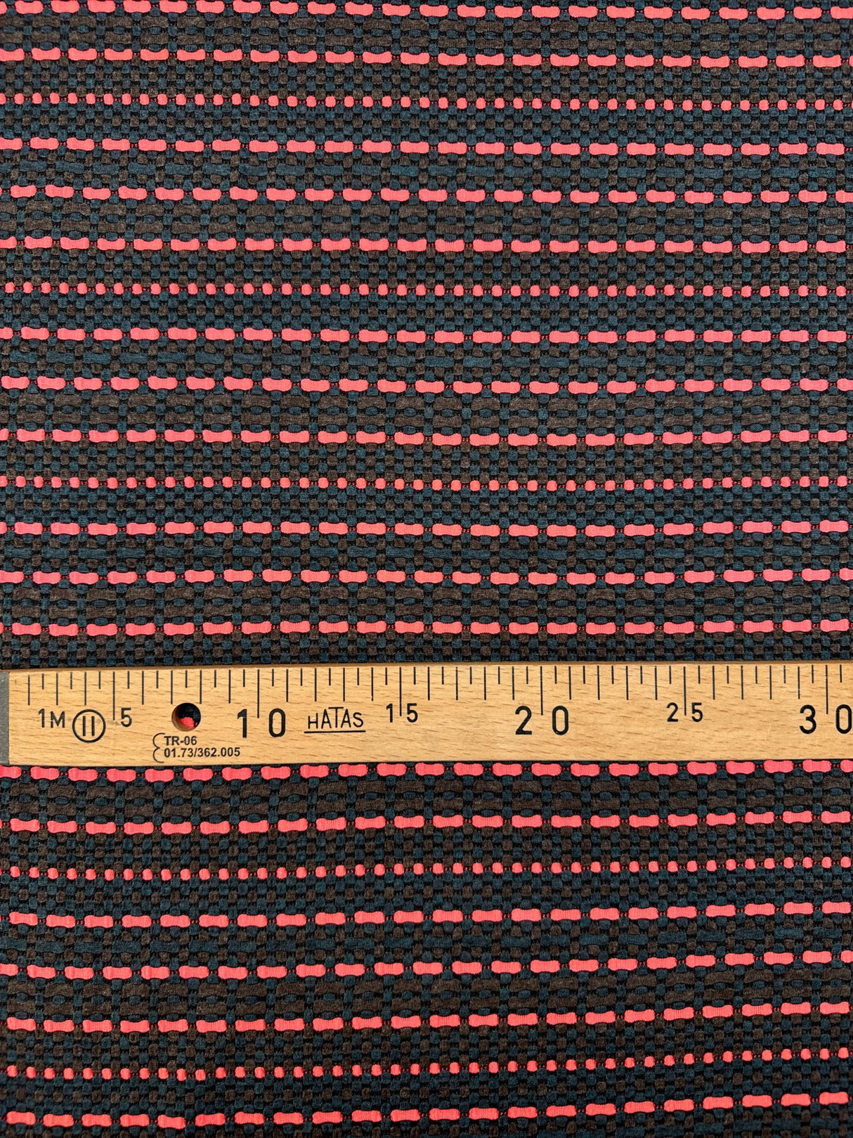 Cotton Elastane Jacquard Striped Fabric