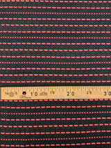 Cotton Elastane Jacquard Striped Fabric