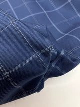 Italian Checked Twill Suit Fabric