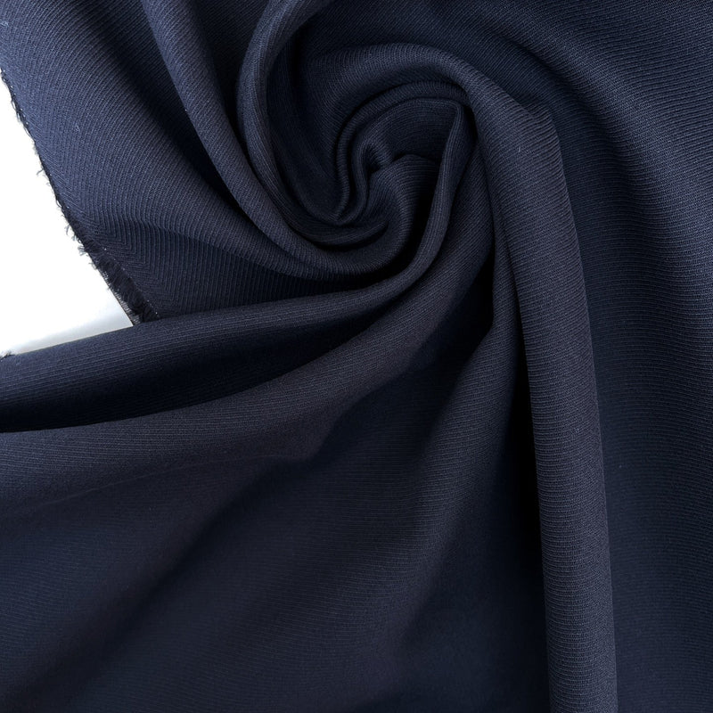 Blue Cotton Polyamid Twill