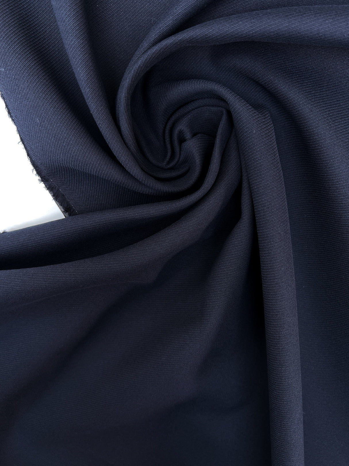 Blue Cotton Polyamid Twill