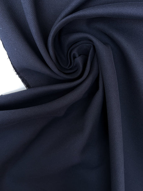 Blue Cotton Polyamid Twill
