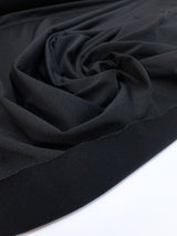 Black Polyamide Elastane Knitted Fabric