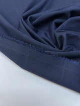 Polyamide Blend Striped Checked Fabric