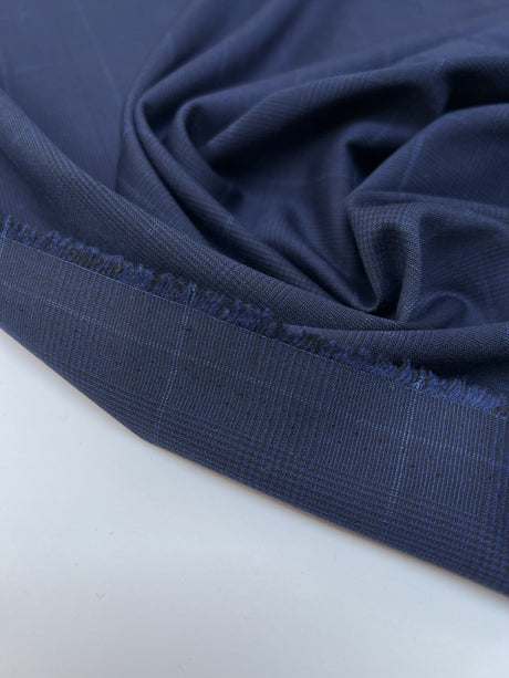 Polyamide Blend Striped Checked Fabric