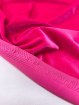 Pink Velour Knitted Fabric