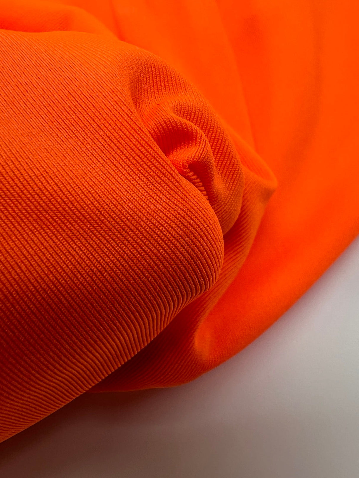 Orange Stretch Knitted Fabric