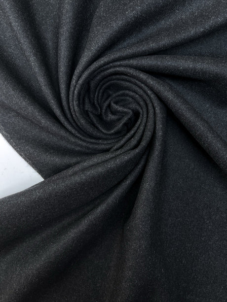 Wool Blend Woven Coat Fabric Gray