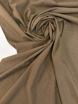 Polyester Blend Plain Melange Brown Green Stretch Fabric