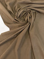 Polyester Blend Plain Melange Brown Green Stretch Fabric