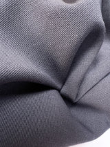 Italian Gray Wool Polyamide Twill