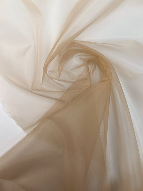 Nylon Mesh Fabric Beige