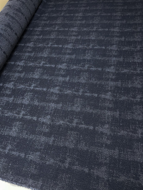 Virgin Wool Checked Coat Fabric