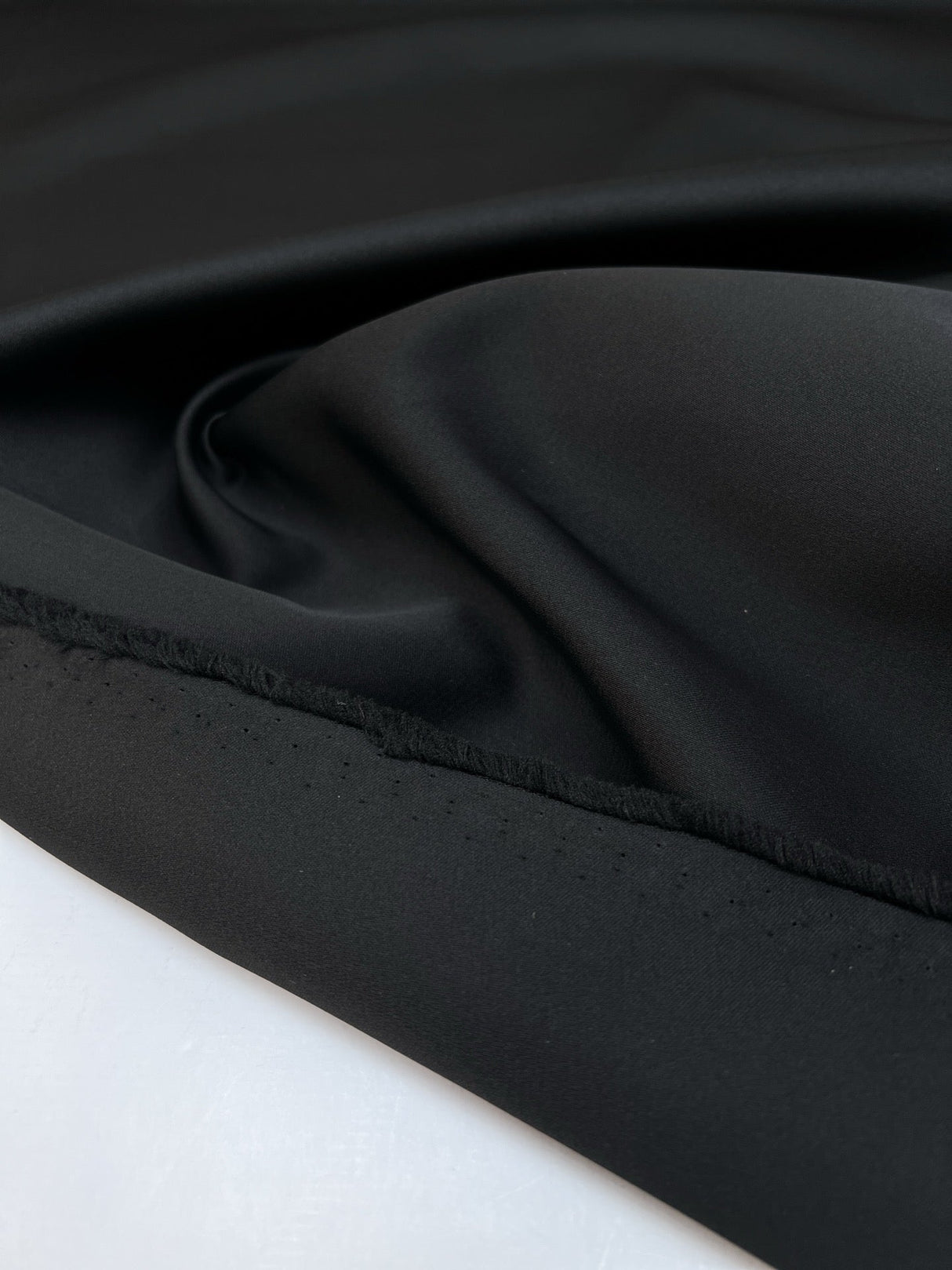 Black Polyester Satin Suit Fabric
