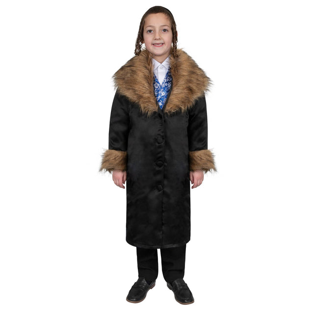 Rabbi Coat with Fur Costume - Kids