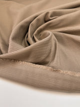 Cotton Ribbed Fabric Beige
