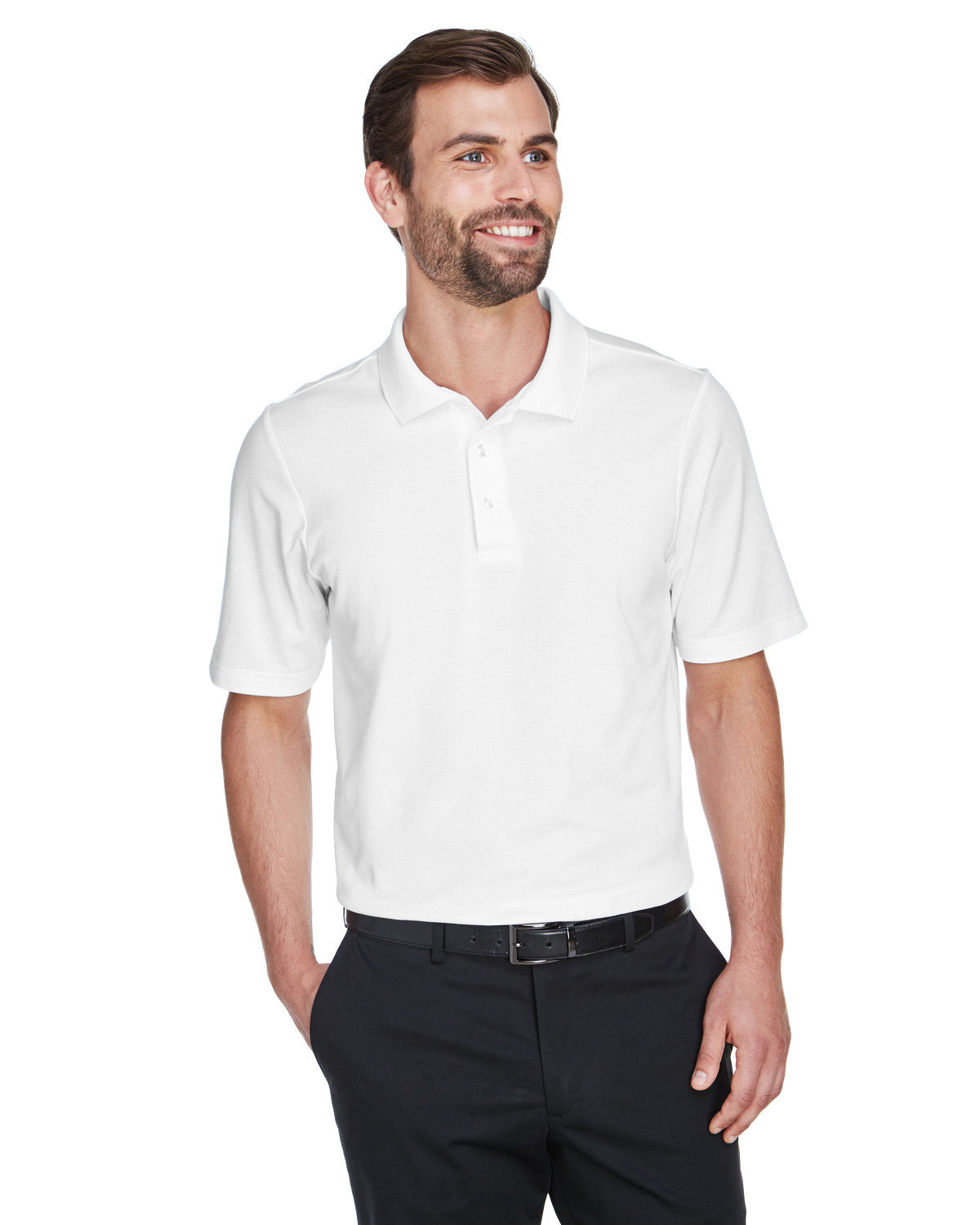 CrownLux Performance® Men's Plaited Polo