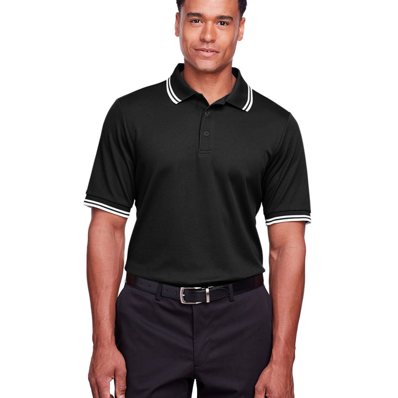 Men's CrownLux Performance Plaited Tipped Polo