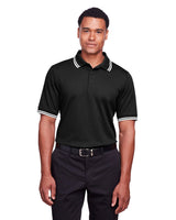 CrownLux Performance® Men's Plaited Tipped Polo